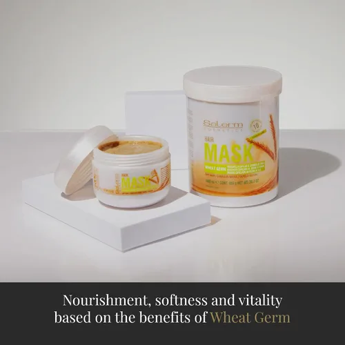 Vista 6 de SALERM - Mascarilla nutritiva para el cabello - 6.74 Oz - con germen de trigo - para cabello seco y dañado - Hidratación profunda del cabello