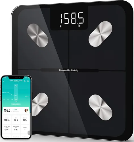 Vista 5 de Etekcity Báscula de alimentos, 11 libras/0.00 oz y Etekcity Smart Scale Digital Weight and Body Fat