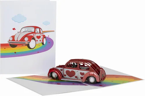 Vista 9 de iGifts And Cards Tarjeta emergente de corazón lesbiana 3D – Escultura de amor es amor para el mes del orgullo, salir y día de San Valentín – Regalo
