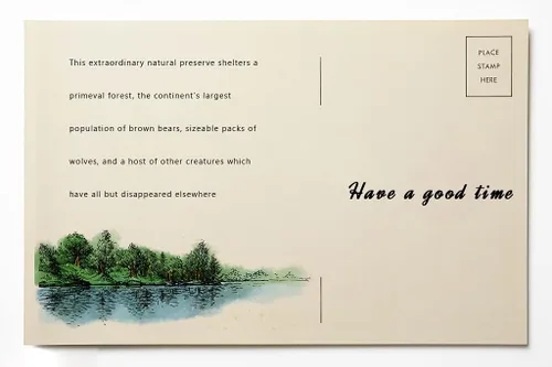Vista 5 de Sellos transparentes de fondo de paisaje de árbol lago para hacer tarjetas, decoración de álbumes de recortes, sellos transparentes de silicona