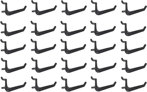 Vista 8 de JSP Manufacturing Ganchos para tablero perforado gigante, herramientas de garaje, martillo de almacenamiento de herramientas de aire, joyería