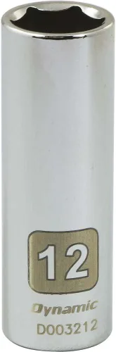 Vista 8 de Herramientas Dinámicas d003204 1/4" Drive 6 Punto Metric Socket con 4 mm Deep de longitud