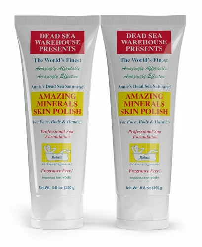 Vista 6 de Dead Sea Warehouse - Exfoliante de sal del Mar Muerto para la piel - Para cara, codos ásperos y rodillas - Piel suave y sedosa, sin fragancia