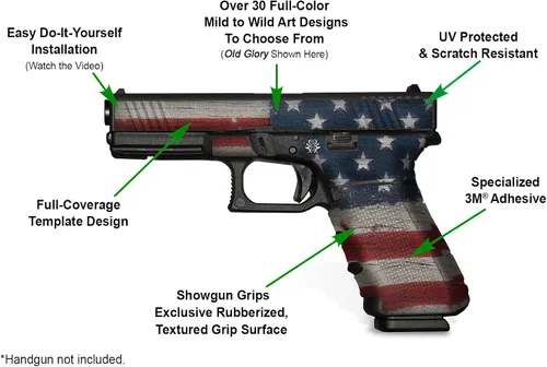 Vista 4 de Adhesivo para Glock 17 Gen3 (Grim Reaper)