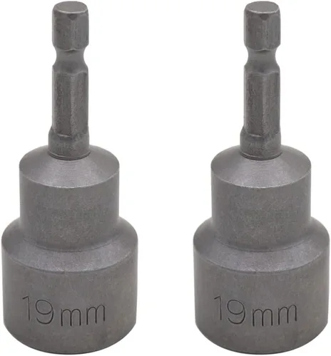 Vista 8 de Broca magnética de tuerca de 1/4 de pulgada con vástago hexagonal de 0.276 in, adaptador de enchufe de alimentación de cambio rápido, brocas
