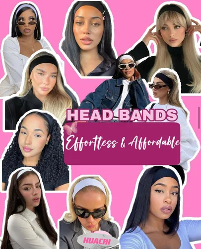 Vista 4 de Diademas elásticas antideslizantes de tela suave para mujer, paquete de 16 unidades, para yoga, correr, accesorios deportivos para el cabello