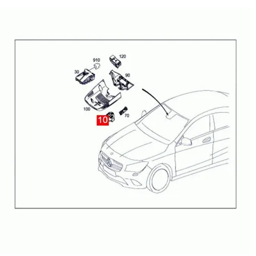 Vista 5 de Sensor de lluvia y luz A2469012504 para Mercedes Benz ML W166 GL X166 2012-2016, GLA C117 X156 2014-2018, W246 2013-2018