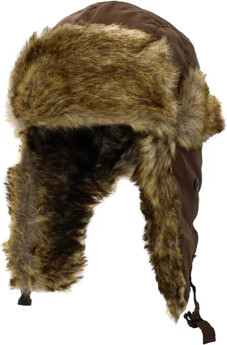 Vista 8 de Wool Blend Aviator Trapper hat Trooper Ear Flaps Ushanka Eskimo Russian Warm Winter Cold 1. Mezcla de lana de oliva