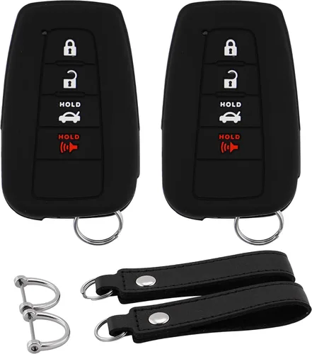 Vista 28 de Funda para Llavero de Silicona para Auto Compatible con Ford F150 Explorer Mustang Edge, para Lincoln MKZ MKX MKC con 5 Botones, Protector Completo