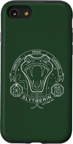 Vista 18 de iPhone 16 Harry Potter Slytherin Line Art Snake Symbol Case