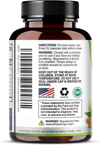 Vista 8 de Glucosamina Condroitina MSM 2100mg - Suplemento de apoyo articular de 3 veces fuerza para movilidad articular y comodidad para hombres y mujeres
