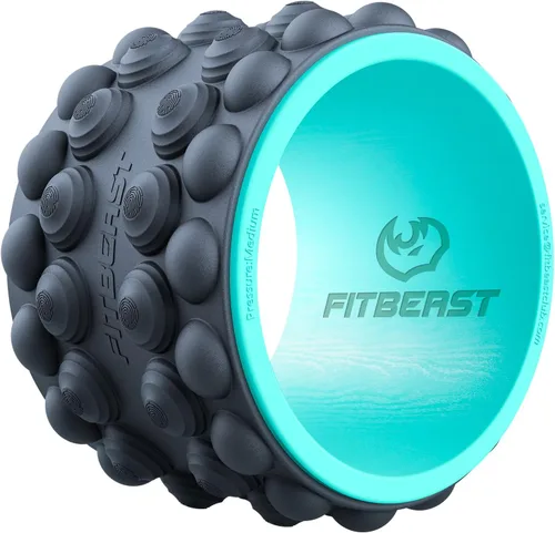 Vista 8 de FitBeast Rodillo de Espuma para la Espalda, Rodillo de Espuma con Rueda para la Espalda - Rodillo Muscular Específico para Masaje de Tejido