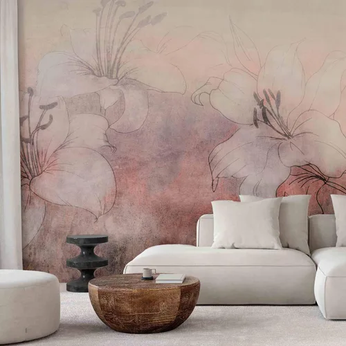 Vista 2 de artgeist Mural de pared Flores Florales 79x55 in - Papel pintado no tejido de forro polar Decoración de pared Impresión fotográfica Imagen Diseño