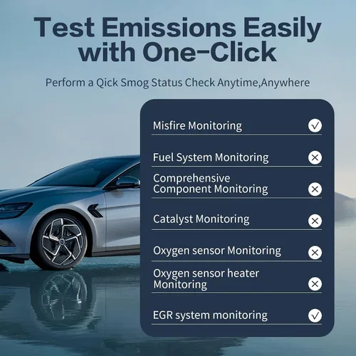 Vista 4 de YAODHAOD Escáner OBD2 Bluetooth para iPhone, iOS, Android, Windows, herramienta de diagnóstico de diagnóstico de coche, ELM327 OBDII lector