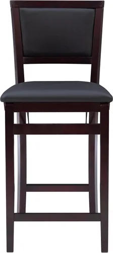 Vista 9 de Linon Faulkner - Taburete plegable de 24 pulgadas, color marrón oscuro y espresso