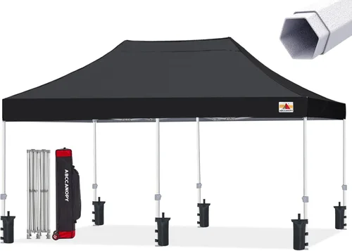 Vista 47 de ABCCANOPY Commercial Pop Up Canopy Tent 10x10 Premium-Series, Black