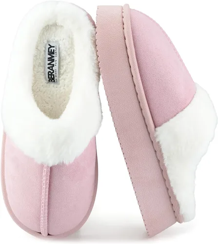 Vista 12 de Pantuflas mullidas de suela gruesa para mujeres y hombres – Zapatos cómodos de plataforma con suela antideslizante, pantuflas de tobillo corto