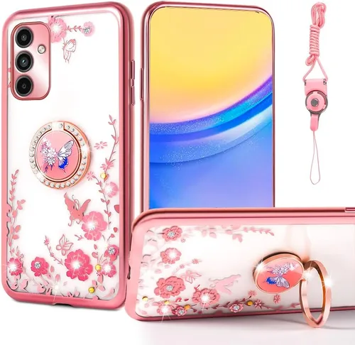 Vista 32 de nancheng Funda protectora a prueba de golpes para Gabb Phone 4 Pro/Samsung Galaxy A15 5G para niñas y mujeres, linda cubierta de TPU suave