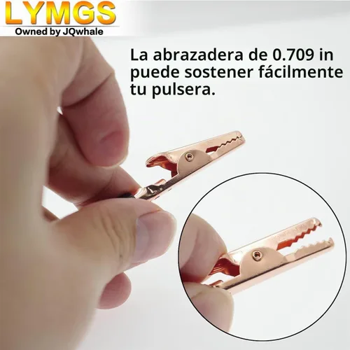 Vista 4 de Pulsera de mano con herramienta de palillo auxiliar, cadena de mano fija de abrazadera larga, ayuda a las mujeres con corbatas, cierres de reloj