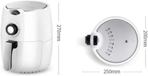 Vista 2 de Freidora de aire Freidora de aire sin aceite, baja en grasa, automática multifuncional, freidora eléctrica para el hogar, reemplazar la freidora