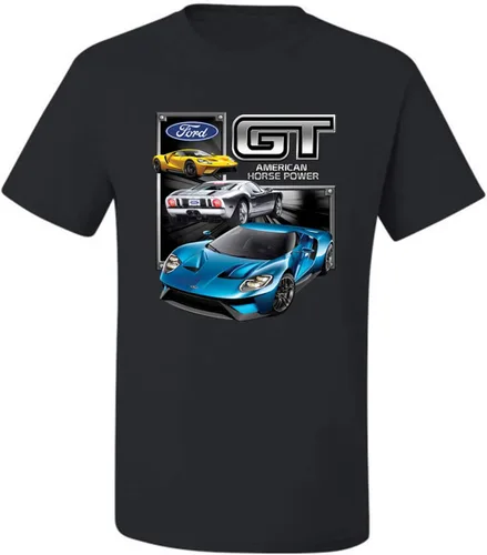 Vista 3 de Ford GT American Horse Power Mustang Cars and Trucks - Camiseta gráfica para hombre