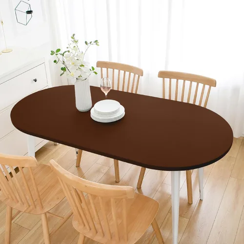 Vista 12 de Wolkemer Mantel Cuadrado Ajustado de Spandex Elástico Rojo Cubierta para Mesa de Cóctel con Borde Elástico Cobertor de Mesa para Comedor Boda Fiesta