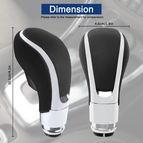 Vista 5 de Pomo para palanca de cambios de coche compatible con Buick Verano 2012-2017, color negro
