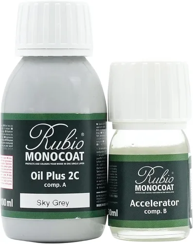 Vista 46 de Rubio Monocoat Tinte y acabado para madera de 650 pies cuadrados - Niebla 5% Oil Plus 2C Aceite de linaza ecológico de secado rápido