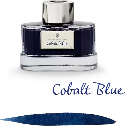 Vista 2 de Faber-Castell - Botella de tinta, color negro Azul cobalto
