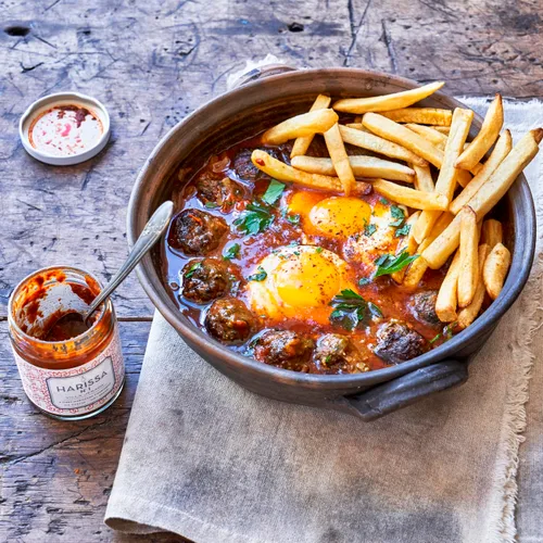 Vista 7 de Villa Jerada, Harissa, 6 oz, Salsa picante marroquí ardiente con limón en conserva, La cantidad perfecta de sabor, acidez y especias para cualquier