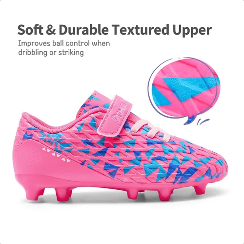 Vista 5 de DREAM PAIRS Zapatos de fútbol para niños y niñas, zapatos de fútbol para niños pequeñosniños grandes
