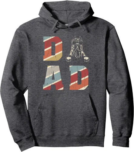 Vista 4 de Presa Canario Dad Cool for Dog Dad Retro Vintage Pullover Hoodie