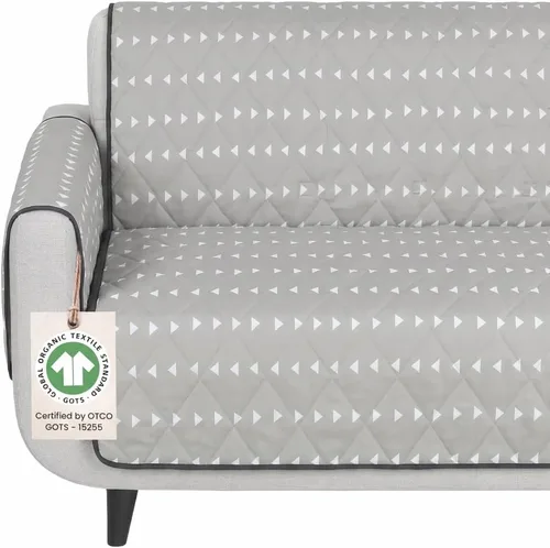 Vista 19 de Molly Mutt Protector de muebles antideslizante de 2 plazas y funda de sofá para perros y mascotas, funda de lona de algodón 100% orgánico