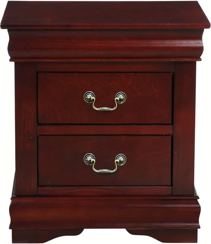 Vista 2 de Acme NIGHTSTAND - Mesa auxiliar de almacenamiento de 21 pulgadas de largo x 15 pulgadas de ancho x 24 pulgadas de alto, mesa auxiliar