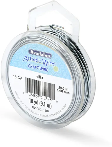 Vista 58 de Artistic Wire, Alambre de cobre de color chapado en plata de calibre 18, resistente al deslustre, amatista, 20 pies