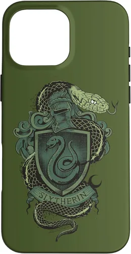 Vista 19 de Funda con escudo de serpiente Slytherin para iPhone 16 Harry Potter