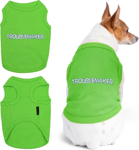 Vista 10 de Parisian Pet Camisa para perros – Camisas para perros pequeños – Ropa negra sin mangas para cachorros – Ropa transpirable para perros – Ropa