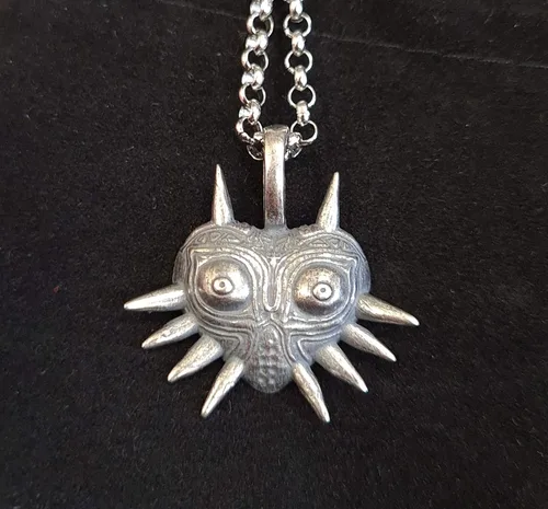 Vista 4 de Baldur Jewelry - Collar con dije de la leyenda de Zelda Hylian Shield Majora para hombres y mujeres - Collar Zelda Anime Cosplay Jewelry Amulet