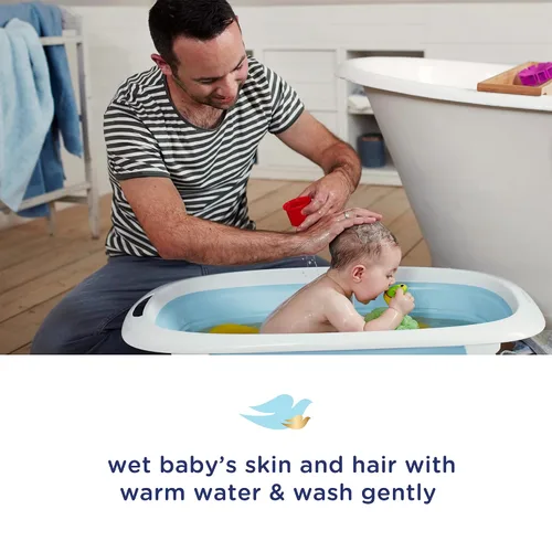 Vista 6 de Baby Dove Gel de baño, humedad rica, paquete de 3 – Lavado hipoalergénico para pieles sensibles, aroma delicado, 13 onzas Ea