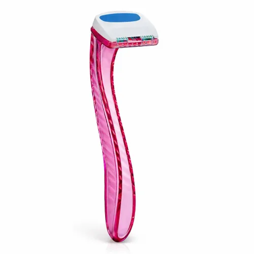 Vista 8 de Paquete de 2 maquinillas de afeitar de bikini – Total 6 piezas – Afeitadoras desechables reutilizables para el área del bikini de mujer – Ideal