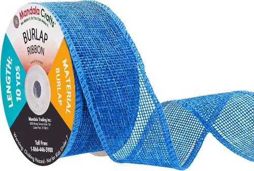 Vista 78 de Mandala Crafts Cinta de arpillera negra de 1.5 pulgadas de ancho para manualidades, rollo de 20 yardas de cinta rústica de arpillera para coronas
