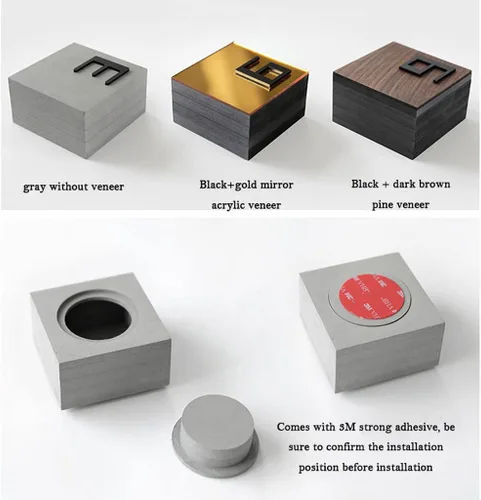 Vista 5 de Reloj de Pared - Reloj de pared grande 3D DIY con números arábigos reloj con puntero de nogal sin marco, decoración del hogar para sala de estar