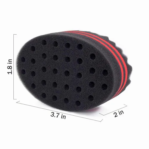 Vista 3 de Esponja mágica de peluquero para ondas, rastas, bobinas, rizado afro como herramienta para el cuidado del cabello, 2.8 pulgadas de diámetro