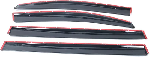 Vista 8 de IKON MOTORSPORTS Visor para ventana, compatible con Toyota Sienna 2011-2020, visor de ventana de policarbonato inyectado para proteger de la lluvia