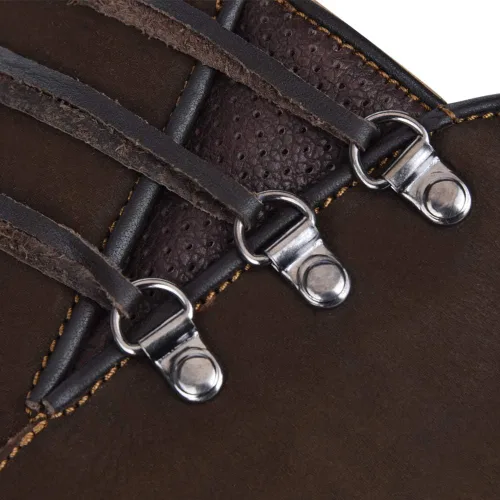 Vista 8 de Cuadra Botas altas para mujer en piel auténtica con cremallera, color marrón