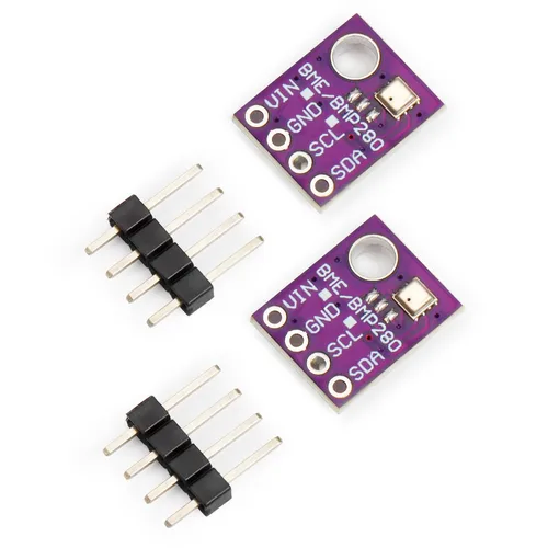 Vista 10 de 2 piezas BME280 módulo de sensor de presión atmosférica temperatura humedad 3.3V Módulo sensor IIC SPI Breakout GY-BME280