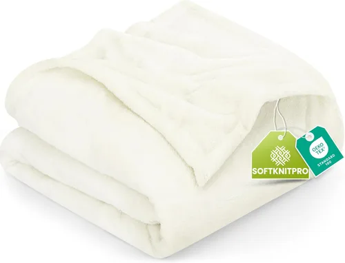 Vista 113 de Utopia Bedding - Manta de vellón de lujo, mullida, antiestática; manta de suave microfibra de 8.8 oz/yd² (300 g/m²) para sofá y cama; tamaño Gris
