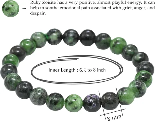 Vista 45 de Amazing Gemstone Pulsera de cristal para mujeres y hombres, pulsera de cristal curativo de protección, pulsera elástica con cuentas de piedras