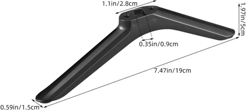 Vista 4 de BESTYASH Soporte universal de repuesto para TV con tornillos, pedestal de TV, patas para televisores inteligentes, base de mesa para sala de estar