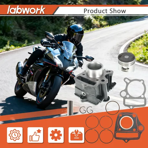 Vista 3 de labwork Kit de Reemplazo de Cilindro y Pistón de 50cc para Honda Z50 XR50 CRF50
